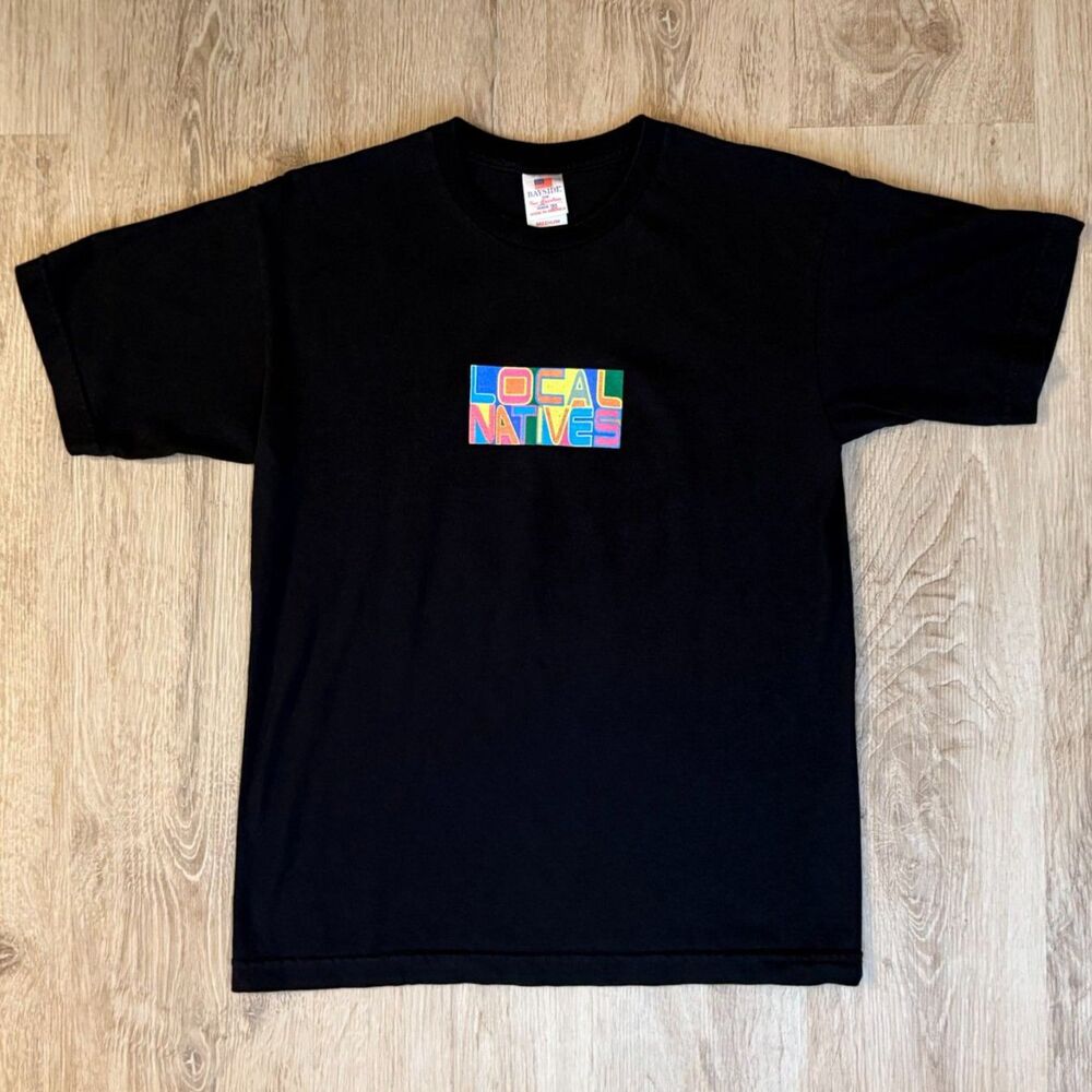 Local Natives Tour T-Shirt Inside An Hourglass Black Medium Bayside USA